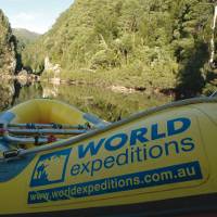 World Expeditions rafts on the Franklin River Tasmania |  <i>Ivan Edhouse</i>